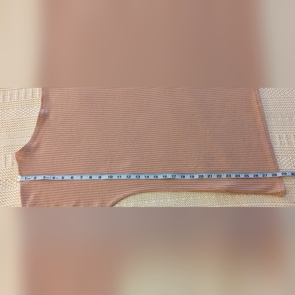 💥 5 for 25 💥 Boohoo 🦋dusty rose ribbed tunic 🦋 size 18 🦋 - Picture 9 of 10